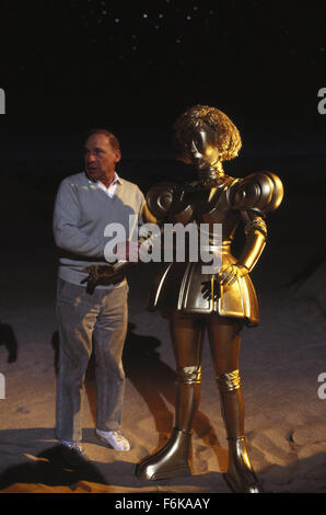 RELEASE DATE: June 24, 1987. MOVIE TITLE: Spaceballs. STUDIO: MGM. PLOT: Planet Spaceball's President Skroob sends Lord Dark Helmet to steal Planet Druidia's abundant supply of air to replenish their own, and only Lone Starr can stop them. PICTURED: MEL BROOKS on the set. Stock Photo