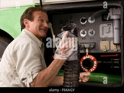 RELEASE DATE: April 28, 2006. MOVIE TITLE: RV. STUDIO: Columbia Pictures. PLOT: Bob Munro and his dysfunctional family rent an RV for a road trip to the Colorado Rockies, where they ultimately have to contend with a bizarre community of campers. PICTURED: ROBIN WILLIAMS as Bob Munro. Stock Photo