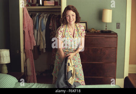 RELEASE DATE: September 28, 2005. MOVIE TITLE: Prize Winner of Defiance, Ohio. STUDIO: DreamWorks. PLOT: In order to support her ten children, Evelyn Ryan (Moore) enters a commercial jingle-writing contest. Based on a true story. PICTURED: JULIANNE MOORE as Evelyn Ryan. Stock Photo