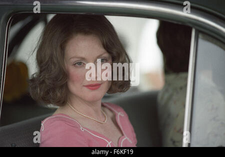 RELEASE DATE: September 28, 2005. MOVIE TITLE: Prize Winner of Defiance, Ohio. STUDIO: DreamWorks. PLOT: In order to support her ten children, Evelyn Ryan (Moore) enters a commercial jingle-writing contest. Based on a true story. PICTURED: JULIANNE MOORE as Evelyn Ryan. Stock Photo