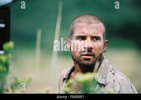 RELEASE DATE: January 12, 2007. MOVIE TITLE: Primeval - STUDIO: Hollywood Pictures. PLOT: A news team is sent to South Africa to capture and bring home a legendary 25-foot crocodile. Their difficult task turns potentially deadly when a warlord targets them for death. PICTURED: DOMINIC PURCELL as Tim Manfrey. Stock Photo