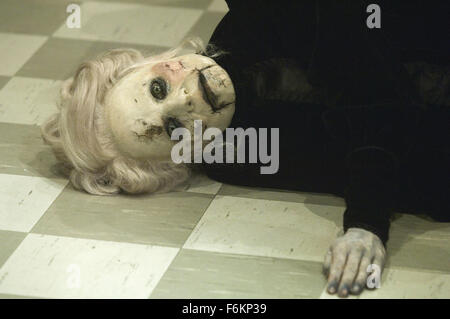 RELEASE DATE: March 2007. MOVIE TITLE: Dead Silence. STUDIO: Universal Pictures. PLOT: A widower returns to his hometown to search for answers to his wife's murder, which may be linked to the ghost of a murdered ventriloquist. PICTURED:  JUDITH ROBERTS as Corpse Mary Shaw. Stock Photo