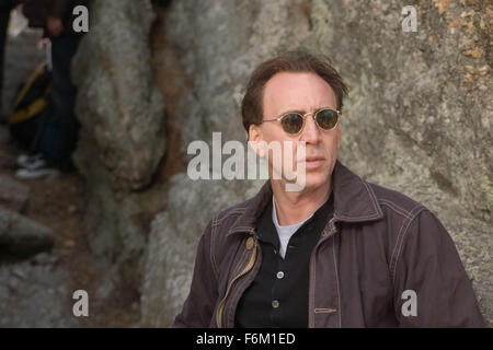 RELEASE DATE: December 2007. MOVIE TITLE: National Treasure: Book of Secrets. STUDIO: Disney Enterprises. PLOT: Treasure hunter Benjamin Franklin Gates (Cage) looks to discover the truth behind the assassination of Abraham Lincoln, by uncovering the mystery within the 18 pages missing from assassin John Wilkes Booth's diary. PICTURED: NICOLAS CAGE. Stock Photo