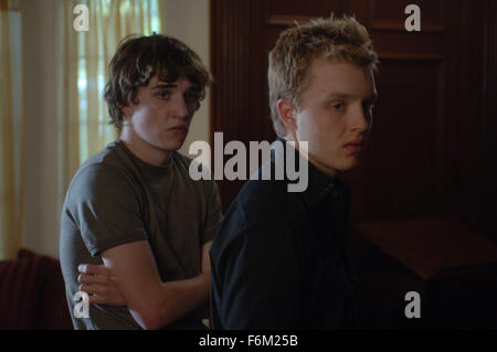 RELEASE DATE: January 20, 2008. MOVIE TITLE: Red. STUDIO: Billy Goat Pictures. PLOT: An older, reclusive man's best friend is his dog RED. When three teens kill his dog for no reason, the man sets out for justice and redemption within whatever means possible, legal or otherwise. PICTURED: NOEL FISHER as Danny and KYLE GALLNER as Harold. Stock Photo