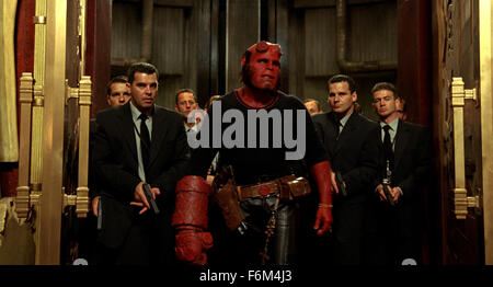 RELEASE DATE: July 11, 2008. MOVIE TITLE: Hellboy II: The Golden Army. STUDIO: Universal Pictures. PLOT: The mythical world starts a rebellion against humanity in order to rule the Earth, so Hellboy and his team must save the world from the rebellious creatures. PICTURED: RON PERLMAN as Hellboy. Stock Photo