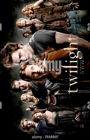 RELEASE DATE: November 21, 2008. MOVIE TITLE: Twilight. STUDIO: Summit Entertainment. PLOT: Bella Swan is a clumsy, kind hearted teenager with a knack for getting into trouble. Edward Cullen is an intelligent, good looking vampire who is trying to hide his secret. Against all odds, the two fall in love but will a pack of blood thirsty trackers and the disapproval of their family and friends separate them? PICTURED: . Stock Photo