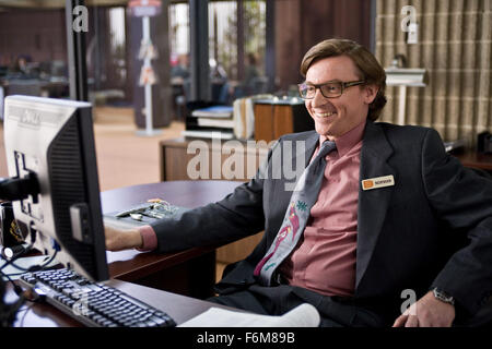 RELEASE DATE: 19 December 2008. MOVIE TITLE: Yes Man. STUDIO: Village Roadshow Pictures. PLOT: A guy challenges himself to say 'yes' to everything for an entire year. PICTURED: RHYS DARBY as Norman. Stock Photo