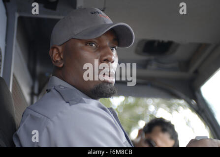 RELEASE DATE: 11 April 2008. MOVIE TITLE: The Take. STUDIO: Destination Films. PLOT: After he's shot during a heist in East L.A., an armored-truck driver wrestles with rehabilitation and tracking down the man who committed the crime. PICTURED: TYRESE GIBSON as Adell Baldwin. Stock Photo