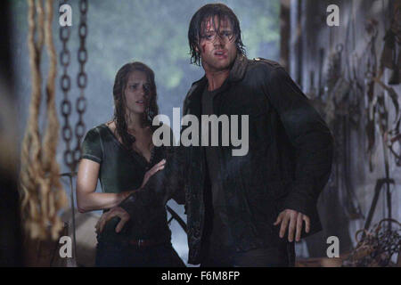 RELEASE DATE: February 13, 2009 . MOVIE TITLE: Friday the 13t. STUDIO: Paramount Pictures. PLOT: A group of young adults discover a boarded up Camp Crystal Lake, where they soon encounter Jason Voorhees and his deadly intentions. PICTURED: AMANDA RIGHETTI stars as Whitney and JARED PADALECKI stars as Clay. Stock Photo