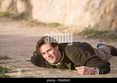 RELEASE DATE: 19 December 2008. MOVIE TITLE: Yes Man. STUDIO: Village Roadshow Pictures. PLOT: A guy challenges himself to say 'yes' to everything for an entire year. PICTURED: JIM CARREY as Carl Allen. Stock Photo