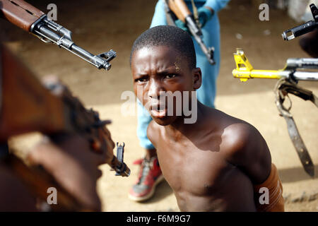 RELEASE DATE: February 18, 2009. MOVIE TITLE: Johnny Mad Dog. STUDIO: MNP Entreprise. PLOT: A cast of unknown performers are used in this drama about child soldiers fighting a war in an unnamed African country. PICTURED: . Stock Photo