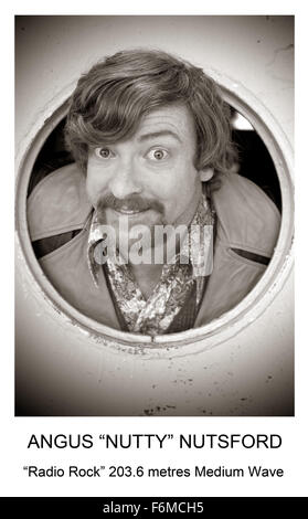 RELEASE DATE: 28 August 2009. MOVIE TITLE: Portobello Studios. STUDIO: Fyodor Productions. PLOT: A period comedy about an illegal radio station in the North Sea in the 1960's. PICTURED: RHYS DARBY as Angus 'The Nut' Nutsford. Stock Photo