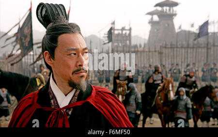 RELEASE DATE: November 20, 2009. MOVIE TITLE: Red Cliff. STUDIO: Beijing Film Studio. PLOT: . PICTURED: FENGYU ZHANG as Cao Cao. Stock Photo