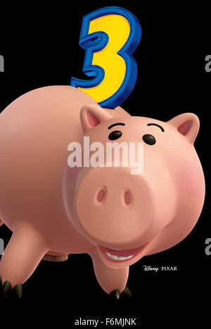 RELEASE DATE: June 18, 2010   MOVIE TITLE: Toy Story 3   STUDIO: Disney Pixar   DIRECTOR: Lee Unkrich   PLOT: Woody, Buzz, and the rest of their toy-box friends are dumped in a day-care center after their owner, Andy, departs for college   PICTURED: JOHN RATZENBERGER as Hamm the Piggy Bank (voice)   (Credit Image: c Disney Pixar/Entertainment Pictures) Stock Photo