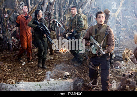 RELEASE DATE:  July 9, 2010. MOVIE TITLE: Predators. STUDIO: Sony Pictures. PLOT: A group of elite warriors are hunted by members of a merciless alien race known as Predators. PICTURED: ADRIEN BRODY as Royce and ALICE BRAGA as Isabelle. Stock Photo