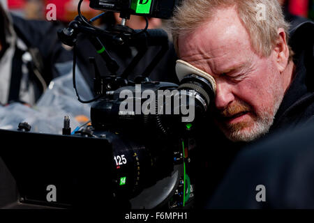 RELEASE DATE: May 14, 2010. MOVIE TITLE: Robin Hood. STUDIO: Universal Pictures. PLOT: The story of an archer in the army of Richard Coeur de Lion who fights against the Norman invaders and becomes the legendary hero known as Robin Hood. PICTURED: RIDLEY SCOTT the Director. Stock Photo