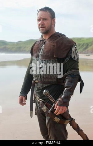 RELEASE DATE: May 14, 2010. MOVIE TITLE: Robin Hood. STUDIO: Universal Pictures. PLOT: The story of an archer in the army of Richard Coeur de Lion who fights against the Norman invaders and becomes the legendary hero known as Robin Hood. PICTURED: RUSSELL CROWE as Robin Longstride. Stock Photo