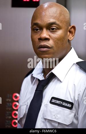 RELEASE DATE: 17 September 2010. TITLE: Devil. STUDIO: Night Chronicles. PLOT: A group of people trapped in an elevator realize that the devil is among them. PICTURED: BOKEEM WOODBINE as Guard. Stock Photo