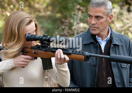 RELEASE DATE: September 1, 2010. MOVIE TITLE: The American. STUDIO: Focus Features. PLOT: An assassin hides out in Italy for one last assignment. PICTURED: GEORGE CLOONEY as Jack and THEKLA REUTEN as Mathilde Stock Photo