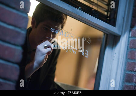 RELEASE DATE: October 1, 2010. MOVIE TITLE: The Social Network. STUDIO: Columbia Pictures. PLOT: A story about the founders of the social-networking website, Facebook. PICTURED: ANDREW GARFIELD as Eduardo Saverin. Stock Photo