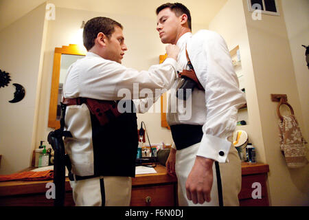 RELEASE DATE: March 16, 2012   MOVIE TITLE: 21 Jump Street  STUDIO: Columbia Pictures   DIRECTOR: PHIL LORD and MILLER CHRIS  PLOT: An undercover police unit consisting of young looking officers infiltrate high schools to control youth crime   PICTURED: JONAH HILL as Schmidt and CHANNING TATUM as Jenko (R) (Credit Image: c Columbia Pictures/Entertainment Pictures) Stock Photo