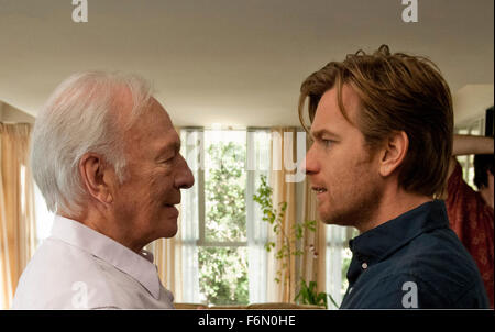 RELEASE DATE: June 3, 2011. MOVIE TITLE: Beginners. STUDIO: Focus Features. PLOT: A young man is rocked by two announcements from his elderly father: that he has terminal cancer, and that he has a young male lover.. PICTURED: CHRISTOPHER PLUMMER as Hal and EWAN MCGREGOR as Oliver. Stock Photo