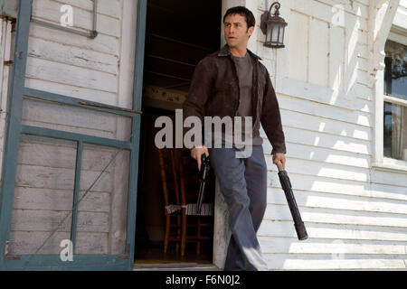 RELEASE DATE: September 28, 2012   MOVIE TITLE: Looper   STUDIO: TriStar Pictures   DIRECTOR: RIAN JOHNSON  PLOT: A killer who works for the mob of the future recognizes one of his targets as his future self   PICTURED: JOSEPH GORDON-LEVITT as Joe  (Credit Image: c TriStar Pictures/Entertainment Pictures) Stock Photo