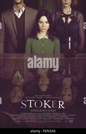 June 15, 2013 - No Merchandising. Editorial Use Only. No Book Cover Usage....Mia Wasikowska..Stoker - 2013. (Credit Image: c Moviestore/Rex Features) Stock Photo