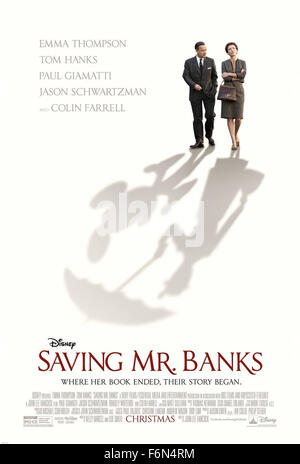 Jan. 29, 2014 - Hollywood, USA - SAVING MR BANKS (2013)..TOM HANKS..EMMA THOMPSON..JOHN LEE HANCOCK (DIR)..MOVIESTORE COLLECTION LTD..  (Credit Image: c face to face/Entertainment Pictures) Stock Photo