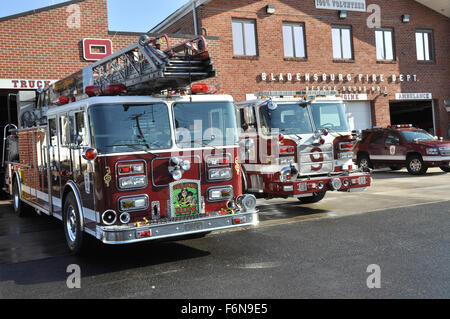 The Bladensburg Volunteer Fire Department in Bladensburg, Maryland Stock Photo