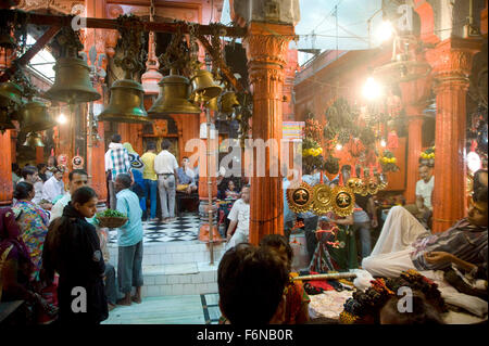 Kala bhairav temple, varanasi, uttar pradesh, india, asia Stock Photo