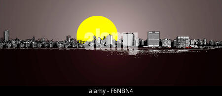 Skyline, mumbai, bombay, maharashtra, india, asia Stock Photo