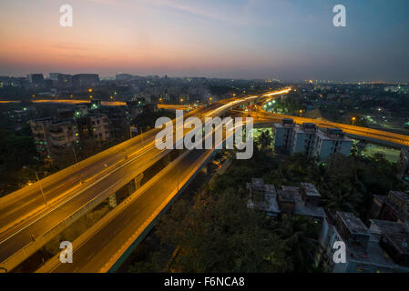 Santacruz chembur link road flyover, mumbai, maharashtra, india, asia
