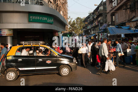The image of Crowd was taken in near Crawford Market, Mumbai, India Stock Photo