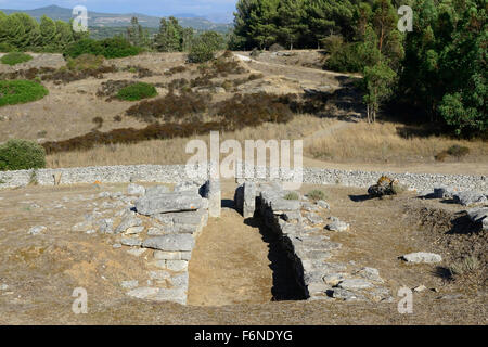 Tomb of Giants, archaeological grave, Aiodda, Sardinia, Italy Stock Photo