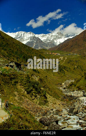 Kedarnath peak, uttaranchal, india, asia Stock Photo