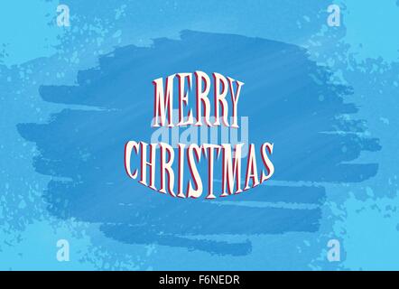 Window Blue Frost Ice Merry Christmas Happy New Year Stock Vector