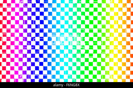 Abstract square colored pixels with rainbow colors Stock Photo