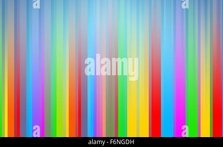 Abstract Colorful Strips on Blue Background Stock Photo