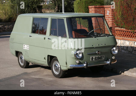 Seat 600 Siata 2850 van, customized by Siata Española S.A. License by Fiat. Stock Photo