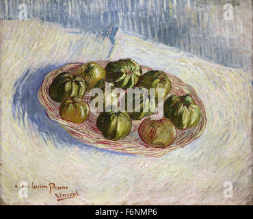 Basket of apples (1887) by Vincent van Gogh (1853 –1890) Stock Photo