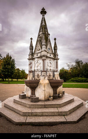 The 'Ready Money drinking fountain' monument on the Broad Walk, Regents Park, London, UK Stock Photo