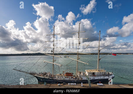 The Tenacious. A tall ship adapted for disabled people by the Jubilee Sailing Trust Stock Photo