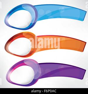 Set of frames for text Stock Vector