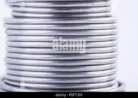 macro tin wire Stock Photo