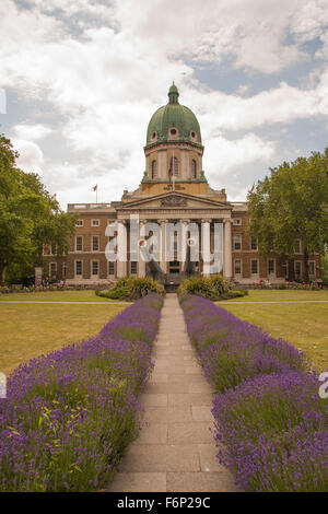 Front entrance to Imperial War Museum,Lambeth Road,The London Borough of Southwark,Greater London, England,United Kingdom. Stock Photo