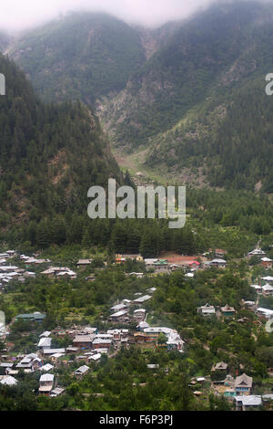 SPITI VALLEY - Kinnaur village view Himachal Pradesh, India Stock Photo