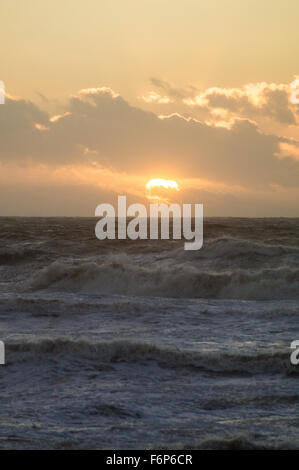 Blackpool UK, 18th November 2015, weather News. Strong winds whip up ...