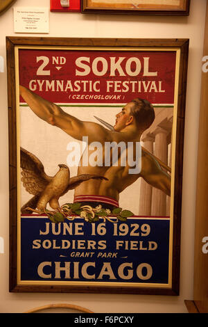 2nd Sokol Gymnastic Festival June 16 1929 at Soldier's Field in Chicago. Czechoslovak Heritage Museum Oak Brook Illinois IL USA Stock Photo