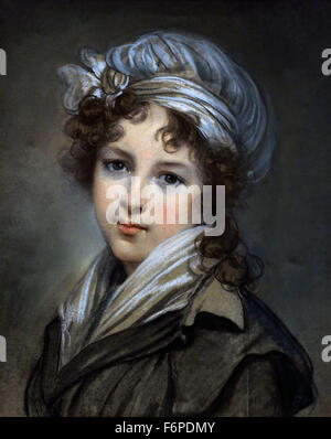 Self Portrait - 1789  Marie Élisabeth Louise  Vigée Le Brun 1755 –1842  Paris French France ( rococo neoclassical painter ) Stock Photo